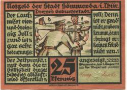 Sömmerda - Stadt - 1.8.1921 - 25 Pfennig