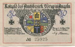 Sörup - Amtsbezirk - 18.5.1920 - 50 Pfennig
