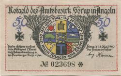 Sörup - Amtsbezirk - 18.5.1920 - 50 Pfennig