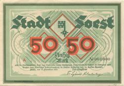 Soest - Stadt - 11.11.1922 - 50 Mark