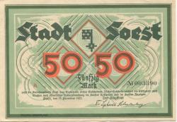Soest - Stadt - 11.11.1922 - 50 Mark