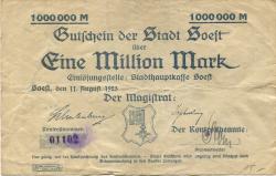 Soest - Stadt - 11.8.1923 - 1 Million Mark