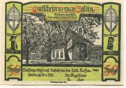 Soldin (heute: PL-Myslibórz) - Stadt - Mai 1921 - 50 Pfennig