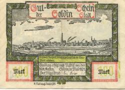 Soldin (heute: PL-Myslibórz) - Stadt - Mai 1921 - 1 Mark