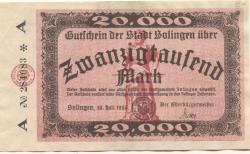 Solingen - Stadt - 10.7.1923 - 20000 Mark