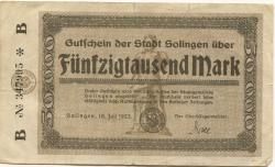 Solingen - Stadt - 10.7.1923 - 50000 Mark