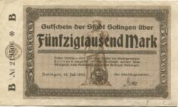Solingen - Stadt - 10.7.1923 - 50000 Mark