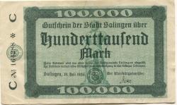 Solingen - Stadt - 10.7.1923 - 100000 Mark