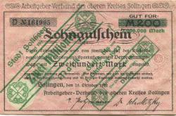 Solingen - Stadt - 15.8.1923 - 2 Millionen Mark