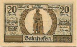 Solnhofen - Gemeinde - 1.7.1921 - 20 Pfennig