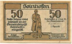 Solnhofen - Gemeinde - 1.7.1921 - 50 Pfennig