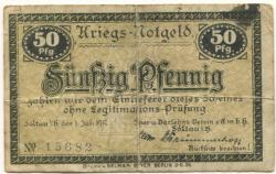 Soltau - Spar- Darlehns-Verein eGmbH - 1.7.1917 - 31.12.1918 - 50 Pfennig