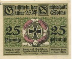 Soltau - Spar- Darlehns-Verein eGmbH - 1.6.1920 - Ende 1921 - 25 Pfennig