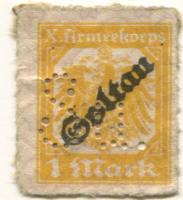 Soltau - X.Armeekorps, Gefangenenlager - -- - 1 Mark
