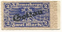 Soltau - X.Armeekorps, Gefangenenlager - -- - 2 Mark