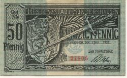Sondershausen - Stadt - 1.7.1918 - 50 Pfennig
