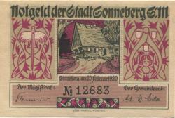 Sonneberg - Stadt - 20.2.1920 - 50 Pfennig