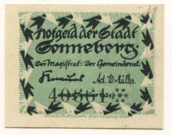Sonneberg - Stadt - 21.1.1921 - 10 Pfennig