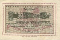 Sonthofen und Immenstadt - Bezirk - 15.9.1923 - ab 15.11.1923 - 50 Millionen Mark