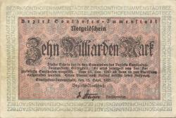 Sonthofen und Immenstadt - Bezirk - 15.9.1923 - ab 15.11.1923 - 10 Millarden Mark