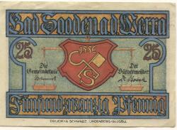 Sooden (Bad) - Gemeinde - -- - 25 Pfennig
