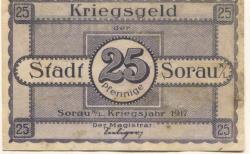 Sorau (heute: PL-Zary) - Stadt - 1917 - 1.2.1919 - 25 Pfennig 