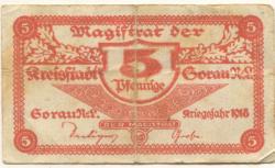 Sorau (heute: PL-Zary) - Stadt - 1918 - 31.12.1920 - 5 Pfennig