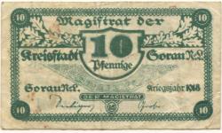Sorau (heute: PL-Zary) - Stadt - 1918 - 31.12.1920 - 10 Pfennig