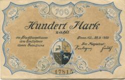 Sorau (heute: PL-Zary) - Stadt - 22.9.1922 - 100 Mark