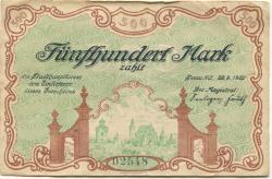 Sorau (heute: PL-Zary) - Stadt - 22.9.1922 - 500 Mark 