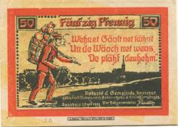 Speicher - Gemeinde - 1.7.1921 - 50 Pfennig