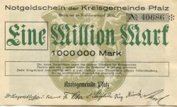 Speyer - Kreisgemeinde Pfalz - -- - 1 Million Mark
