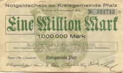 Speyer - Kreisgemeinde Pfalz - 11.8.1923 - 1 Million Mark