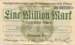 Speyer - Kreisgemeinde Pfalz - 11.8.1923 - 1 Million Mark