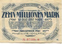 Speyer - Kreisgemeinde Pfalz - 11.8.1923 - 10 Millionen Mark