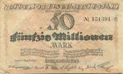 Speyer - Kreisgemeinde Pfalz - 11.8.1923 - 50 Millionen Mark 