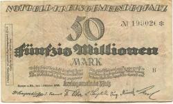 Speyer - Kreisgemeinde Pfalz - 1.10.1923 - 1.4.1924 - 50 Millionen Mark