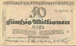 Speyer - Kreisgemeinde Pfalz - 1.10.1923 - 1.4.1924 - 50 Millionen Mark