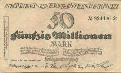 Speyer - Kreisgemeinde Pfalz - 1.10.1923 - 1.4.1924 - 50 Millionen Mark
