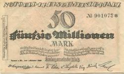 Speyer - Kreisgemeinde Pfalz - 1.10.1923 - 1.4.1924 - 50 Millionen Mark
