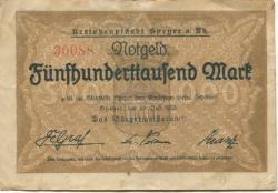 Speyer - Stadt - 27.7.1923 - 500000 Mark 