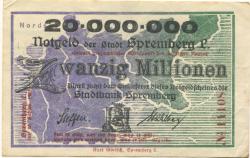 Spremberg - Stadtbank - 25.9.1923 - 20 Millionen Mark