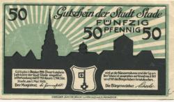 Stade - Stadt - 1.5.1920 - 1.10.1920 - 50 Pfennig