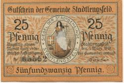 Stadtlengsfeld (heute: Dermbach) - Gemeinde - 1.9.1919 - 25 Pfennig 