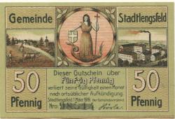 Stadtlengsfeld (heute: Dermbach) - Gemeinde - 1.9.1919 - 50 Pfennig 