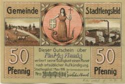 Stadtlengsfeld (heute: Dermbach) - Gemeinde - 1.9.1919 - 50 Pfennig 