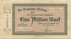 Steinen - Gemeinde - 22.8.1923 - 1 Million Mark
