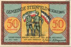 Steinfeld - Gemeinde - 31.7.1920 - 30.6.1921 - 50 Pfennig 