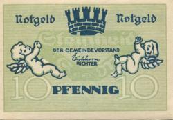 Steinheid (heute: Neuhaus) - Gemeinde - 1920 - 10 Pfennig