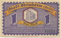 Steinheim - Stadt - 18.3.1921 - 1 Mark